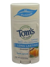 Tom's of Maine Long Lasting Deodorant Natural FRESH APRICOT 2.25oz NOS USA Made