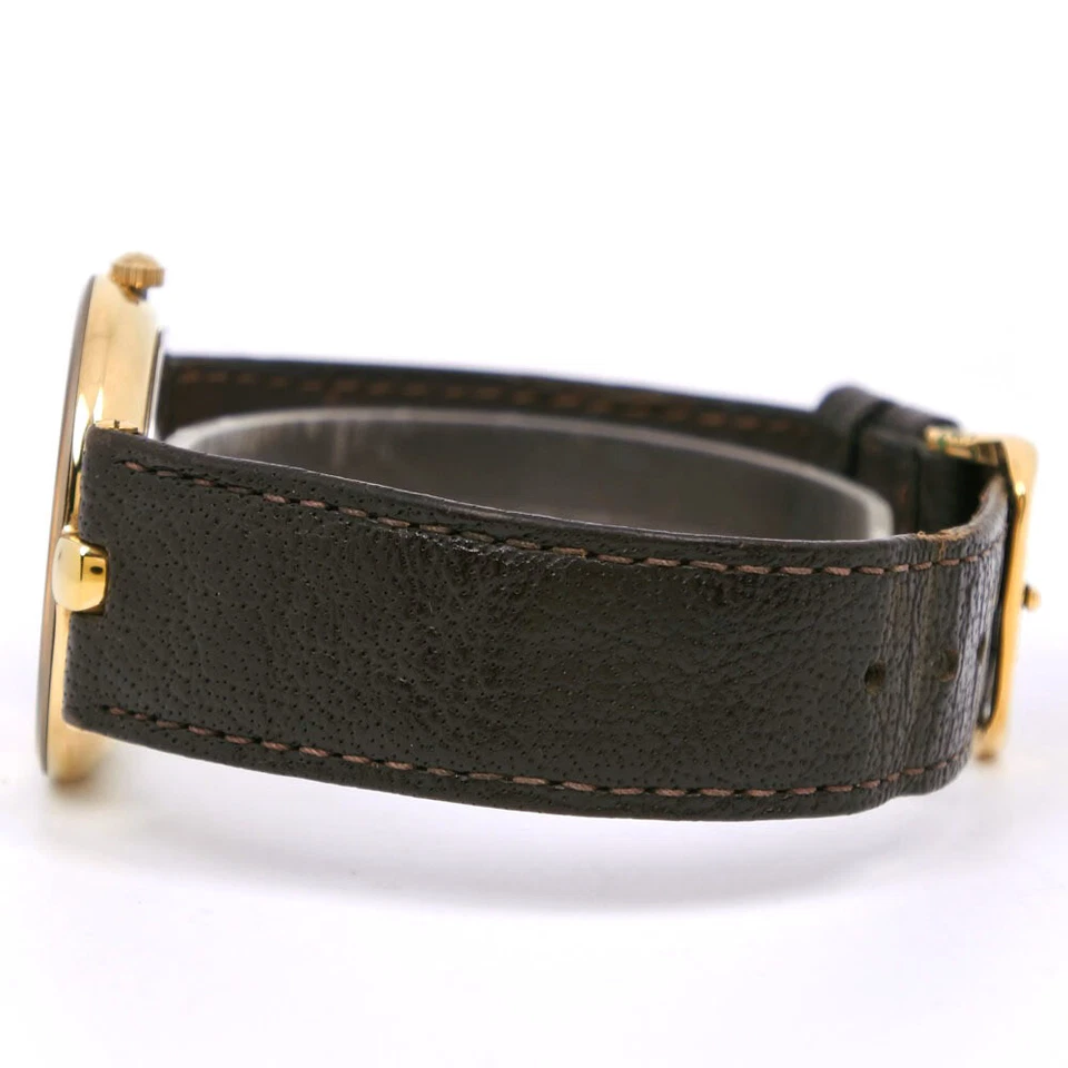 Rado Florence 160.3677.2 Gold-plated x Leather Brown Quartz Analog Display Men's - Image 4 of 4