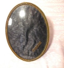 Ovaler Rahmen gewölbte Glaser  Louis-Seize Bronze Dänemark um1920