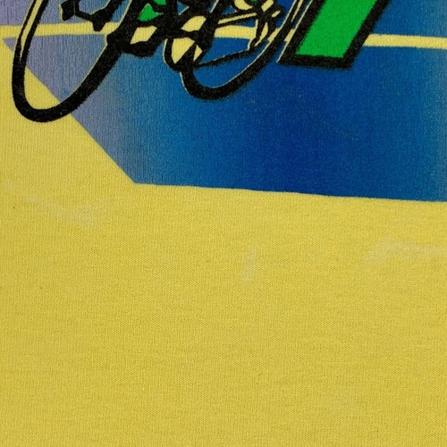 Vintage 80s Rosenberg Richmond Double Metric T Shirt Mens X-Large Bicycle Yellow - Picture 7 of 10