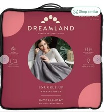 Image of Dreamland Snuggle Up Large  Grey Heated Throw /blanket - NEW - Tracked Courier