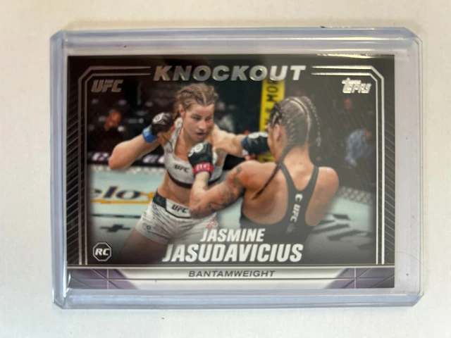 21 TOPPS UFC KNOCKOUT 2024 JASMINE JASUDAVICIUS BANTAM WEIGHT  .