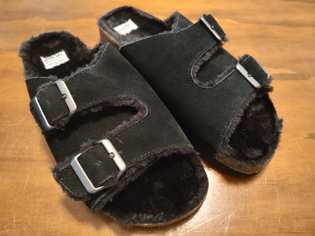 Fuzzy double strap slides 2025