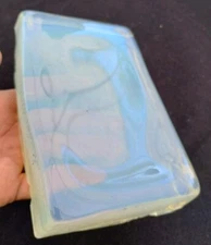 Opalite Glass Tile Synthetic Opal CHIPPED Block Rough Flint Knapping Cab LARGE