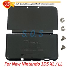 Black A E Cover Shell Housing Front Back Case Replace For New Nintendo 3DS XL/LL