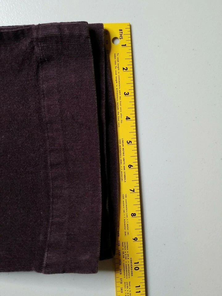 Izod женщин 8P вельветовое платье работы брюки сливы эластичной карманы мягкий комфорт - Изображение 4 из 4