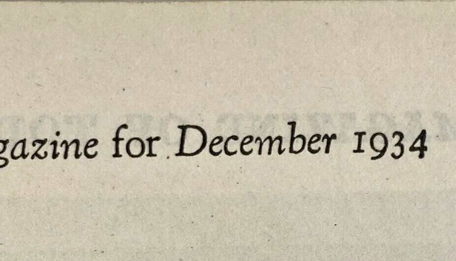 Vintage American Magazine December 1934 Cover Beginning Starlight Pass - Image 3 of 4