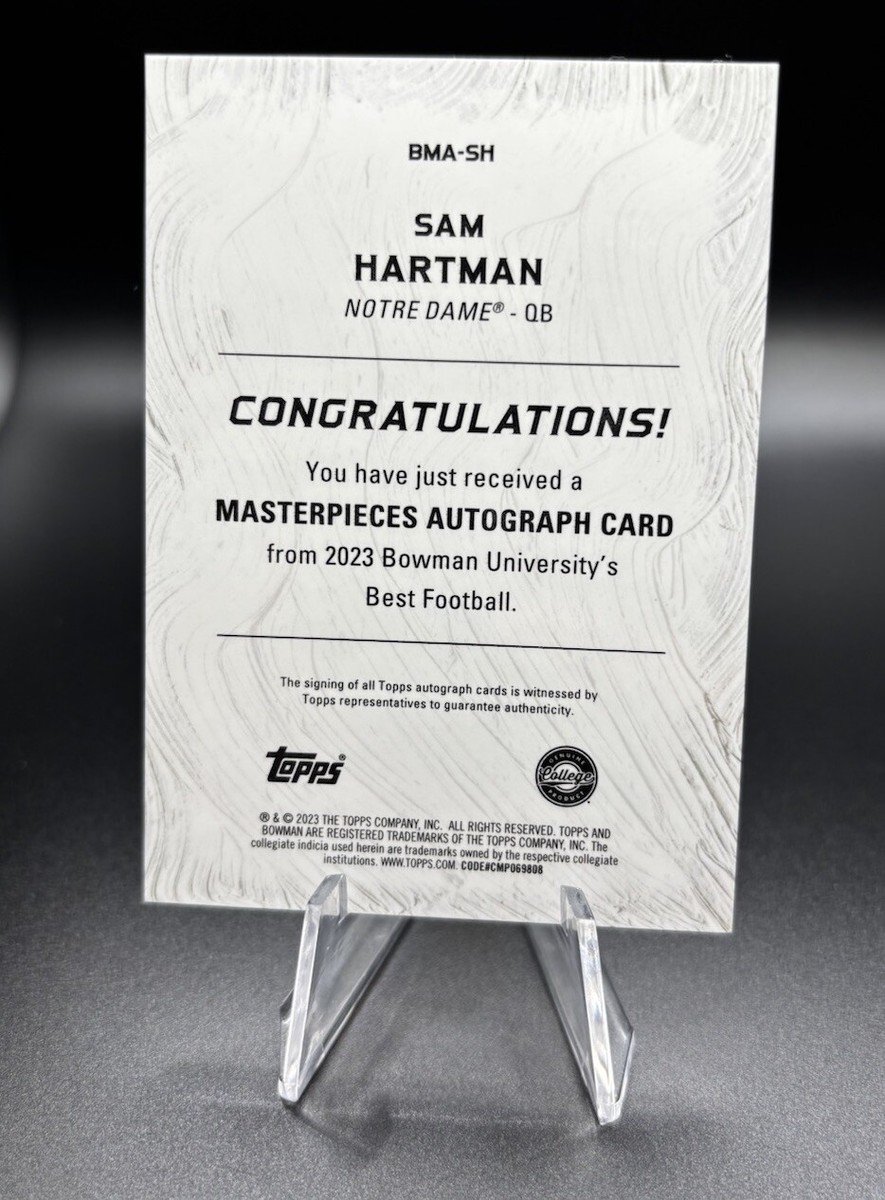 2023 Bowman's Best University - Bowman Masterpieces Autographs Sam