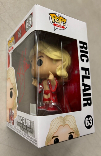 Funko Pop WWE Autographed Signed Ric Flair #63 Red Robe WWF Wrestling Figure - Picture 7 of 15