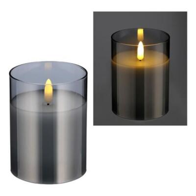 LED-Echtwachskerze New Flame im Glas, 64964 klein