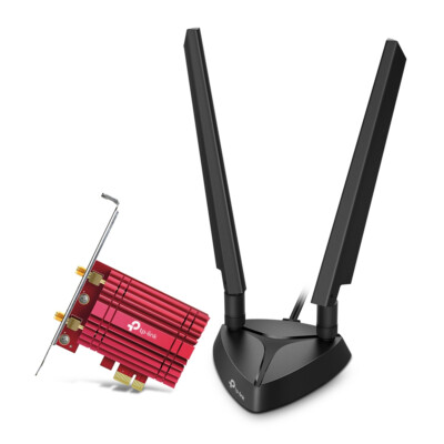 TP-Link AXE5400 Wi-Fi 6E Bluetooth 5.2 PCIe Adapter 5400 Mbit/s Dual-Band Extern