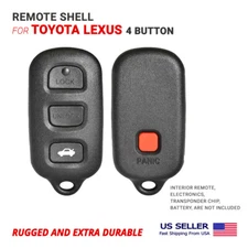 Keyless Entry Remote Key Shell For Toyota Lexus 4 Button with Trunk Button