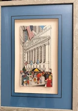 John Suchy 3D Artwork White " New York Stock Exchange "  Friend of James Rizzi