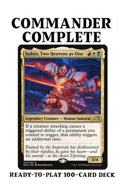 Isshin, Two Heavens as One SAMURAI Tribal Attacking Magic MTG Commander Deck | eBay Isshin, Two Heavens as One SAMURAI Tribal Attacking Magic MTG Commander Deck | eBay