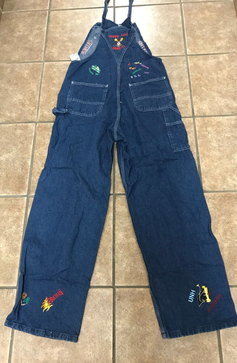 Carhartt オーバーオール 34×32 Carhartt Bib Overalls Men's Size 34x32 Blue Denim R07DST | eBay