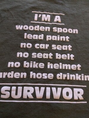Wooden I Survived the Wooden Spoon T-Shirt Green Men's Tee 2XL