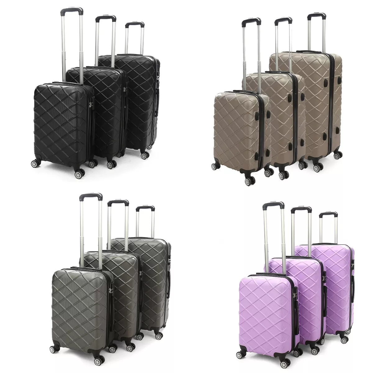 4 wheel best sale travel suitcase