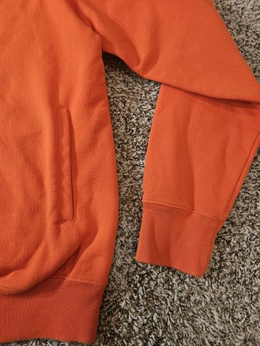 Ralph Lauren Sweatshirt Men Medium Orange Polo Jeans Company Zip-Up Casual - Picture 5 of 9