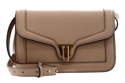 COCCINELLE Marvin Twist Smooth Handbag Umhängetasche Tasche Toasted