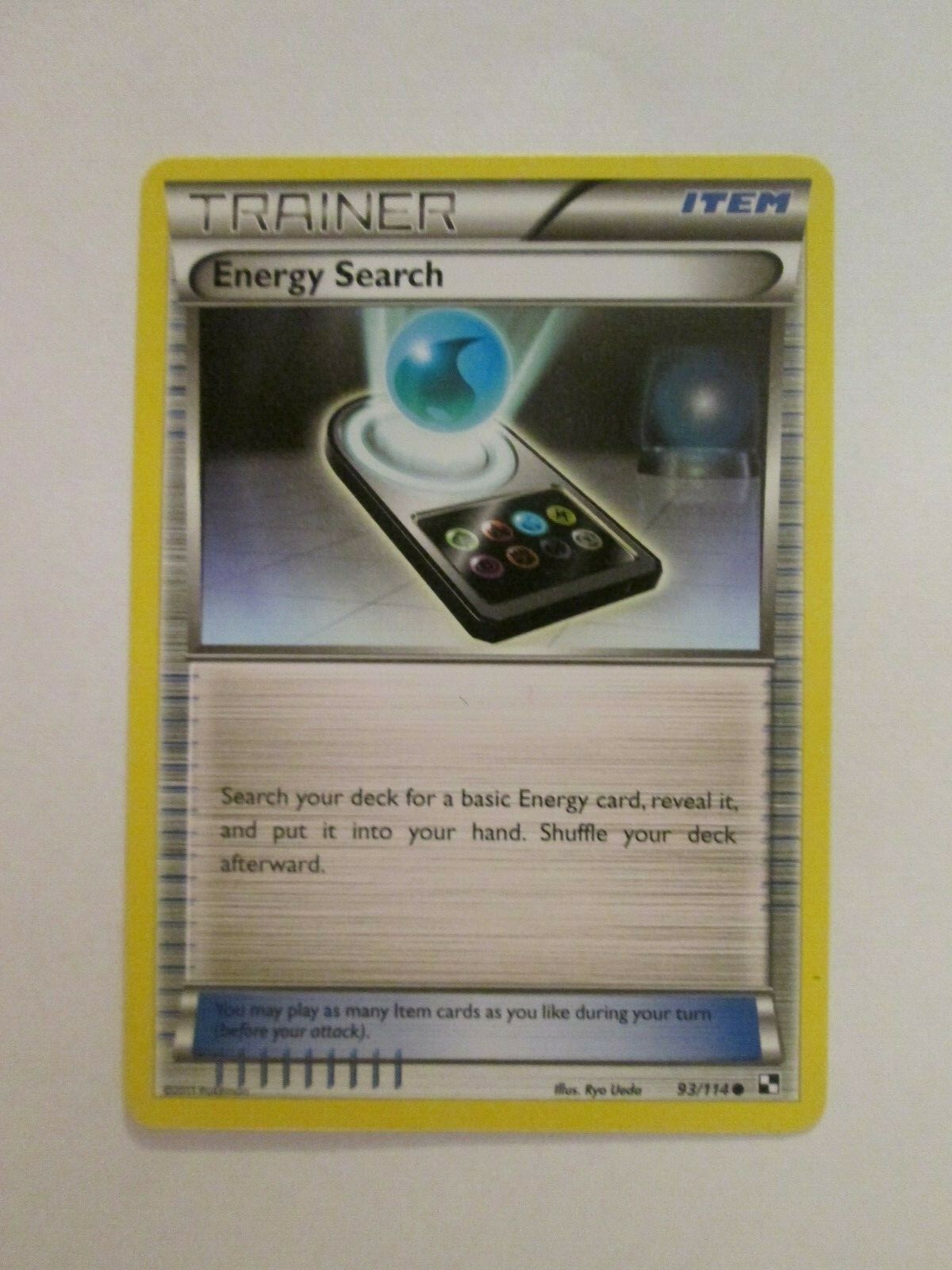 062PK093 - Energy Search - 93/114 - Black & White - Common - Q