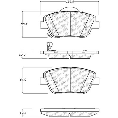 StopTech 105-14440 PosiQuiet Ceramic Pads 2009-2015 for Hyundai for Kia Optima S