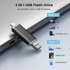 USB 3.0 128GB Dual Type-C OTG USB Flash Drive Memory Stick For Type-C SmartPhone