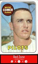 1969 Topps - #346 Wayne Comer EX