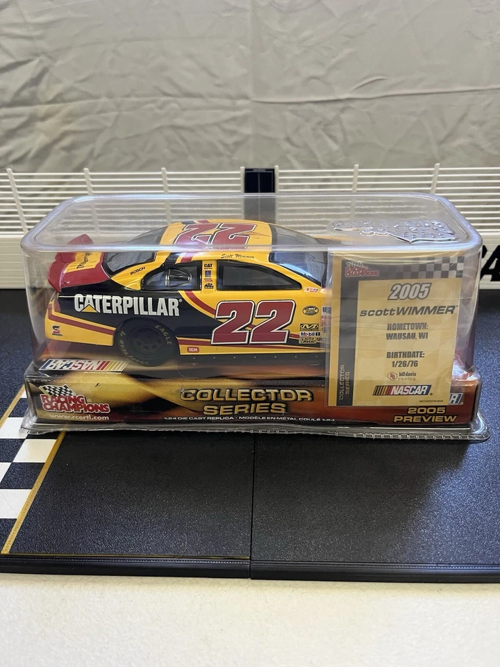 CATERPILLAR DODGE DIECAST RACING CHAMPIONS 1/24 2005 SCOTT WIMMER #22 Foto 2 de 4