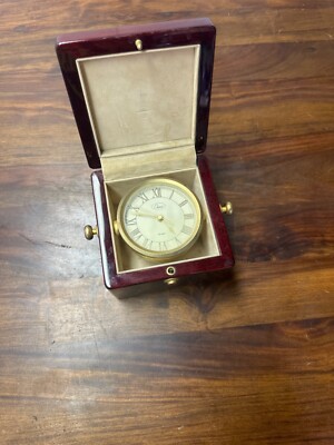 Chass Quartz Clock Boxed Treasure Chest Captain's Clock