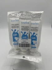 Sadoer 3 Pack Milk Hand Cream Ceramide Whitening 1.05fl oz each New Free Ship