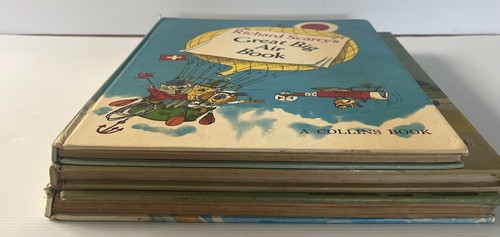 Richard Scarry Book Lot Storybook Dictionary, Busy Busy World Great Big Air Book - Picture 4 of 17