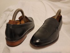 NINE WEST Mens Dress Shoes Slip on Loafer Shoes Mens Sz 9.5 HOLLIS BLACK 