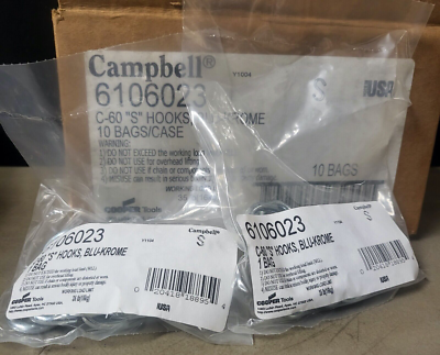 Campbell S Hooks Blu-Krome Case 10 Bags per Case | eBay