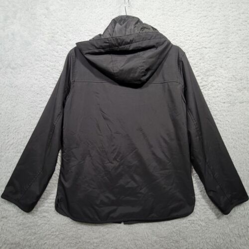 GAP Jacket Womens Small Black Hooded Full Zip Pockets - Picture 3 of 8
