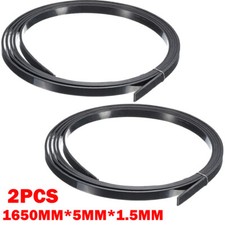 2pc Black Guitar Binding Purfling Strips ABS Guitar Binding Strip 1650 5 1.5mm