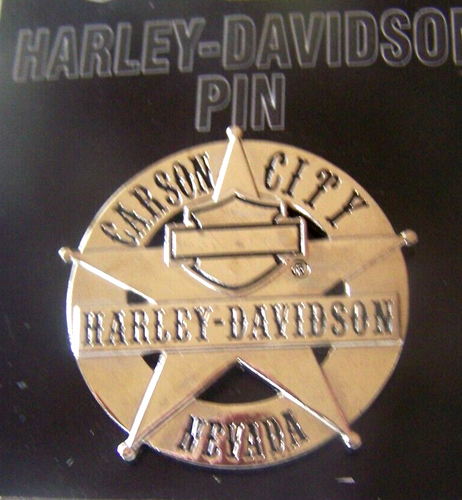 HARLEY DAVIDSON Carson City Nevada HÄNDLER WESTE JACKE PIN Sherriff Abzeichen