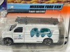 Matchbox #38 Mission Ford Van, White, First Edition, TH Chase 2000 Tampo, 1/64