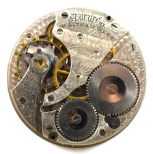 Vintage Waltham Grade 610 16s 7J OF Pocket Watch Movement lot.qk