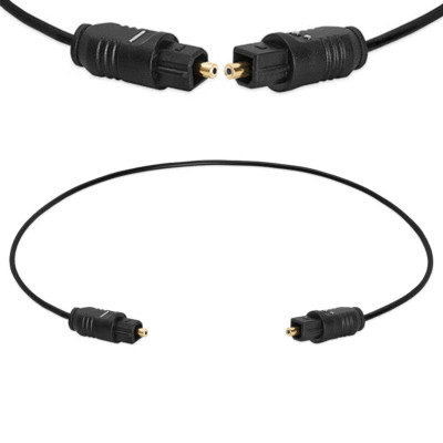 1.5FT TOSLINK Fiber Optic Optical Digital Audio Cable SPDIF Sound Bar Cord Gold 