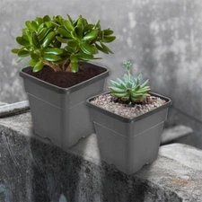 5/10PCS Re-Usable Square Nursery Pot Plastic Grow Pots Plant 1/2/3/5/7/10 Gallon