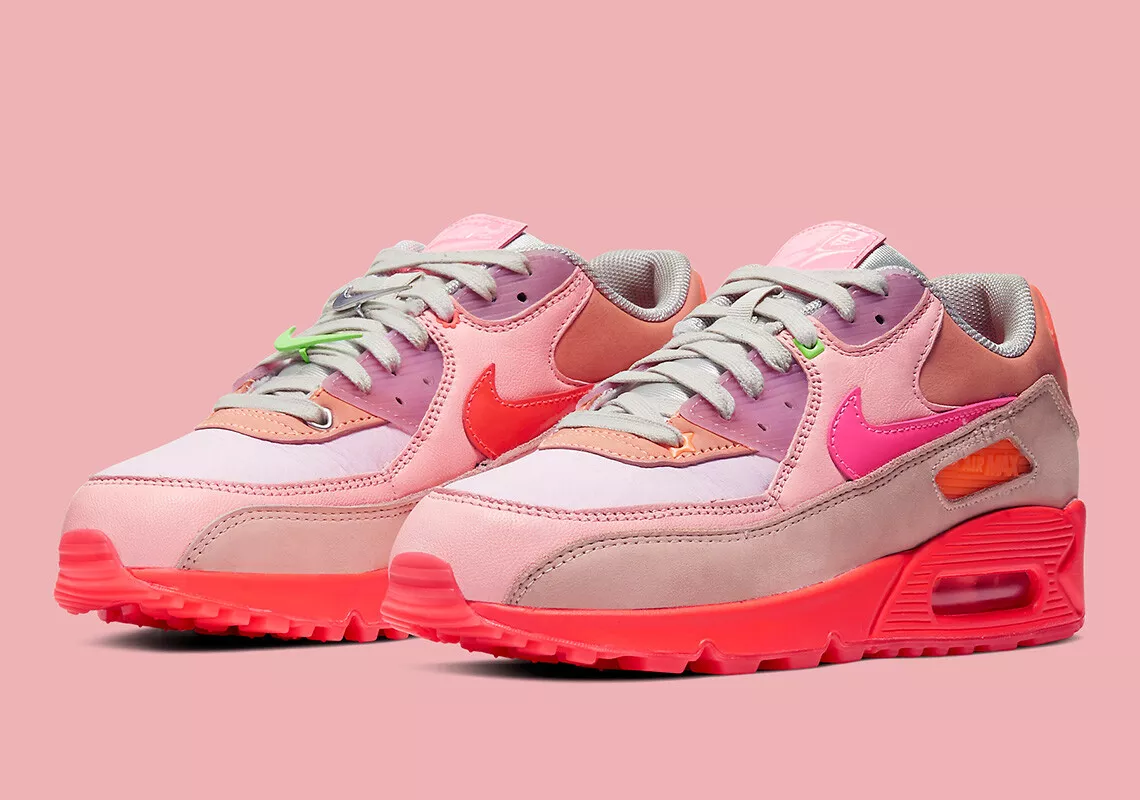 Labe Bejaarden interferentie Nike Air Max 90 Bright Crimson Red Pink Purple CT3449-600 sz 10.5 Women = 9  Men | eBay