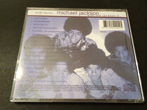 MICHAEL JACKSON with The JACKSON 5 "Early Classics" 1996 Motown CD - 18 Hits !! - Picture 2 of 5
