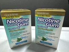 2x GoodSense Nicotine Gum•2 mg•110 pcs/ea.•Artic Mint Exp.09/25 💥Like Nicorette