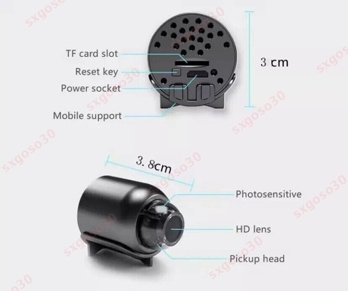 MINI IP KAMERA 1080P WIRELESS WLAN WIFI CAMERA ÜBERWACHUNGKAMERA IR CAM HD NEU - Bild 10 von 14
