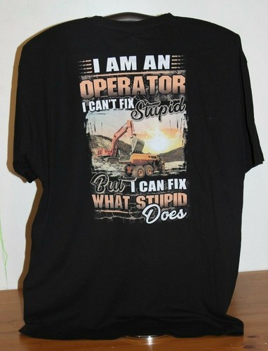 HEAVY MACHINE OPERATORS - I Am An Operator... T-Shirt 3XL in schwarz - Bild 4 von 4