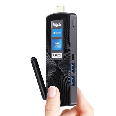 MeLE PCG02 Fanless Mini PC Stick Windows 11 Pro,Celeron J4125 8G 