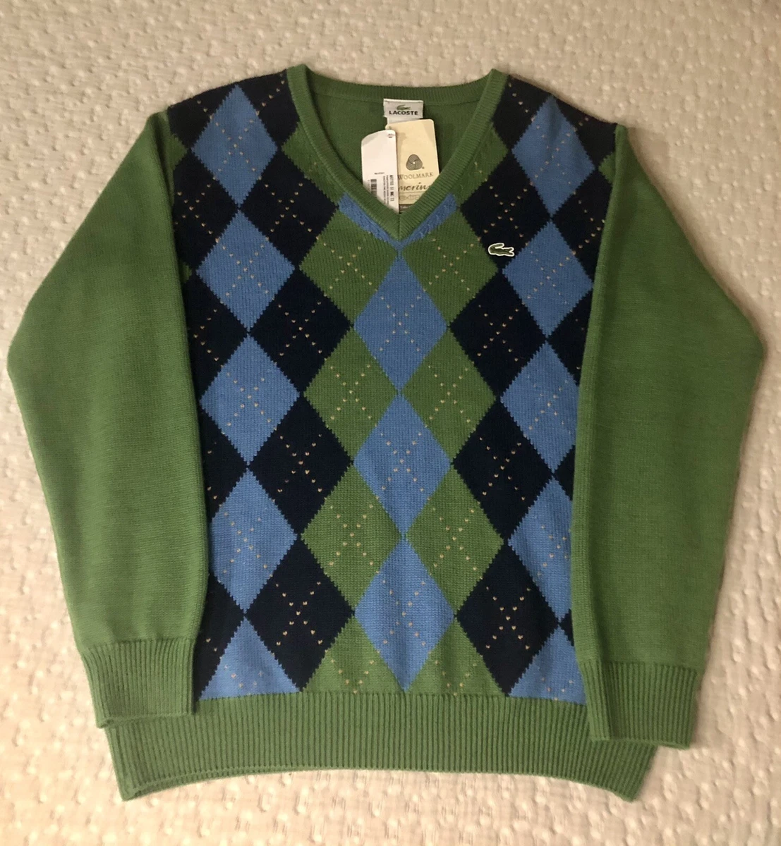 Lacoste argyle sweater deals
