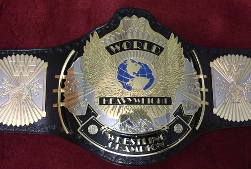 Cinturón de lucha libre Wing Eagle Championship Title 2 mm latón tamaño adulto réplica - Imagen 10 de 10
