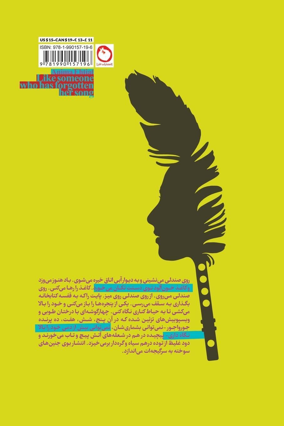 Thumbnail - Like Someone Who Has Forgotten Her Song - Anima Ehtiat - 9781990157196