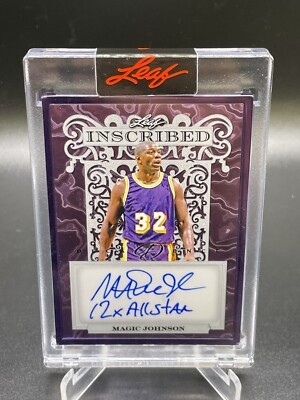 2024 Leaf Decadence Inscribed -  Magic Johnson - All Star - Autograph #d/5